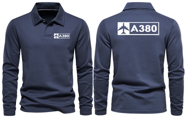 AIRBUS A380 LONG SLEEVE POLO